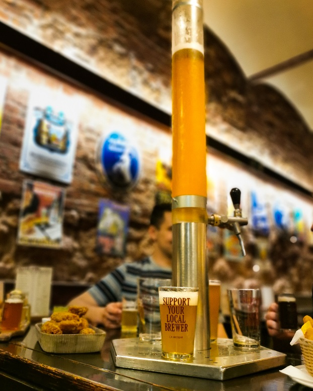 beer tube during PRF gala dinner